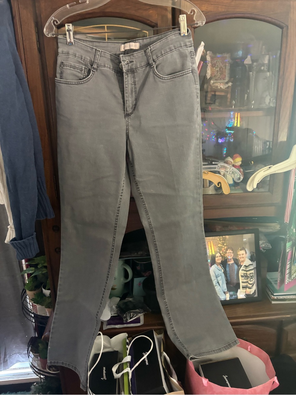 Laura Ashley Gray Flare Jeans